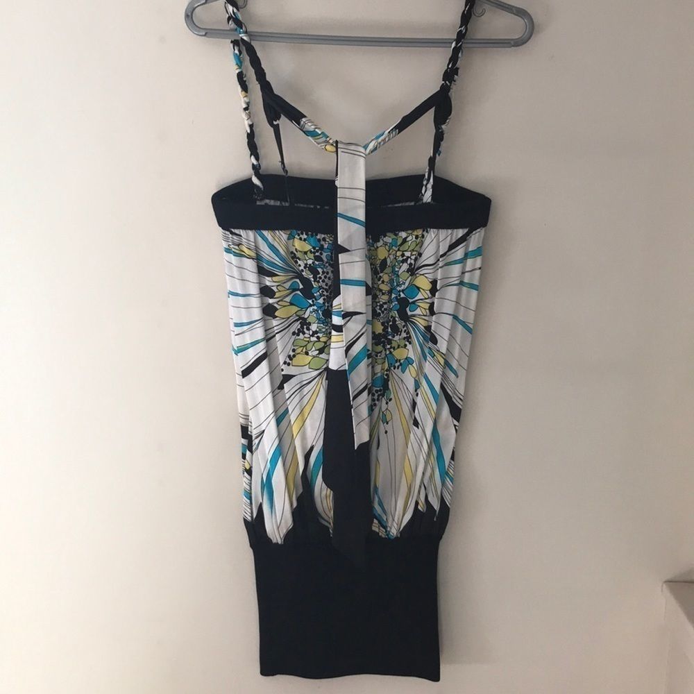 BEBE Silk/Spandex Printed Party Dress - Picture 9 of 11